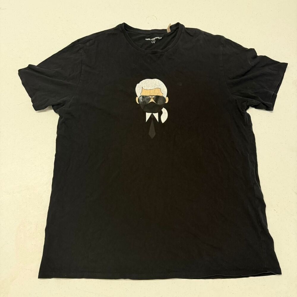 Karl-lagerfeld Men's Black T-shirt